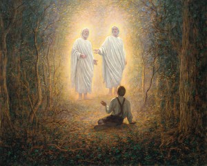 Heavenly Father and Jesus Christ appear to Joseph Smith, restoration of Christ's Church begins.