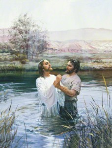 John baptizes Jesus Christ