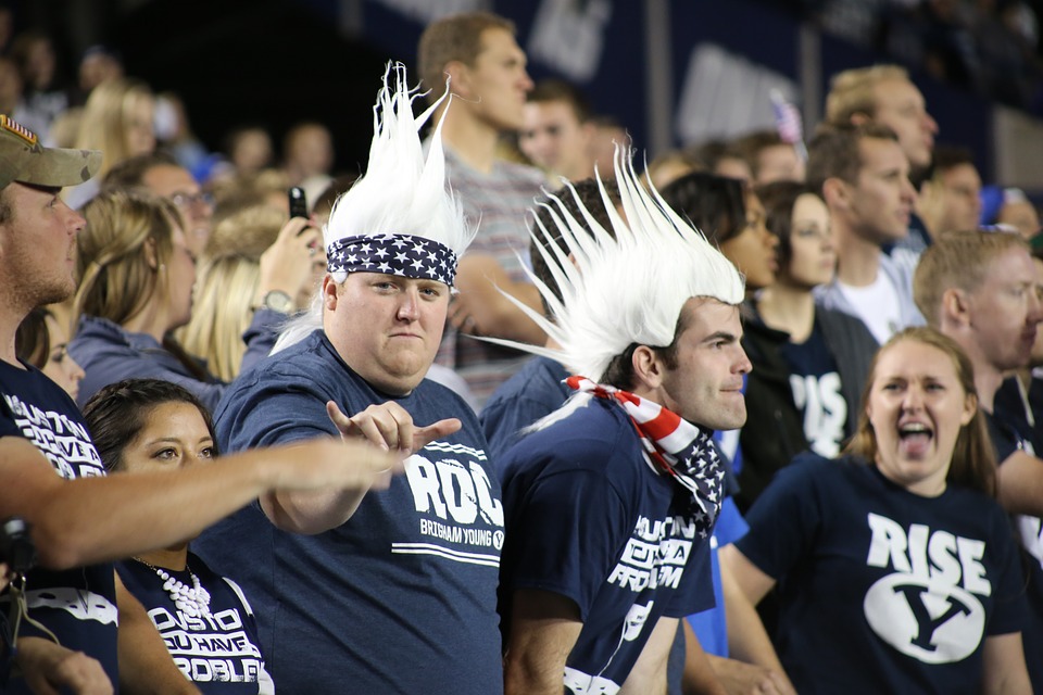 BYU students and fans