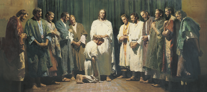 Jesus Christ ordains His Twelve Apostles.