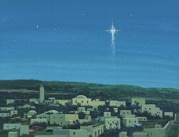 The Star of Bethlehem lighted the way for the shepherds and Wise Men to find the Christ child.