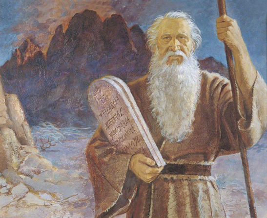 Moses and the Ten Commandments. We put ourselves in a position to hear Him as we obey God's commandments.